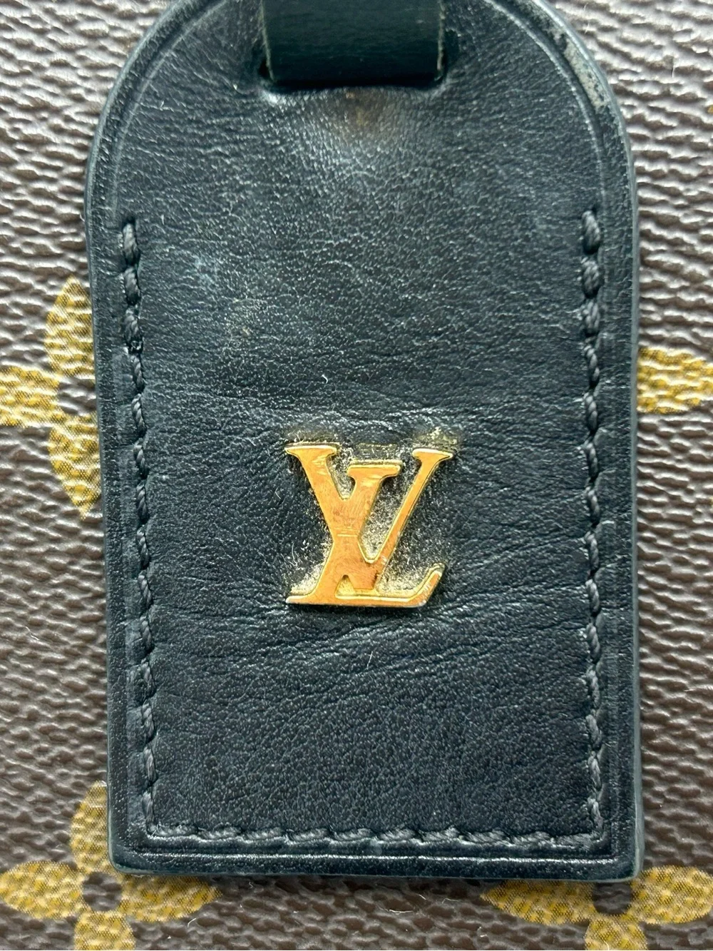 Authentic Louis Vuitton Monogram Canvas Odeon MM Crossbody Bag w/ Dust Bag